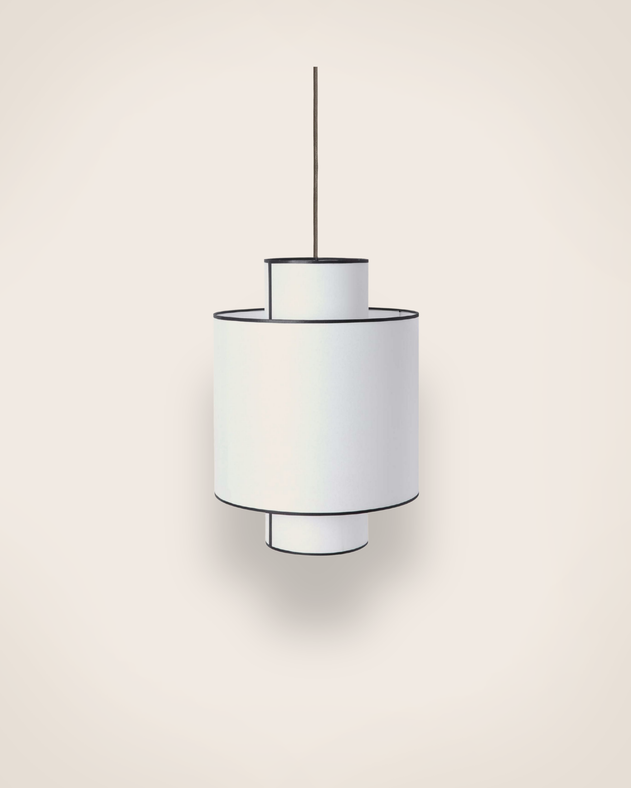 Luminaire: suspension Ilam en papier blanc 