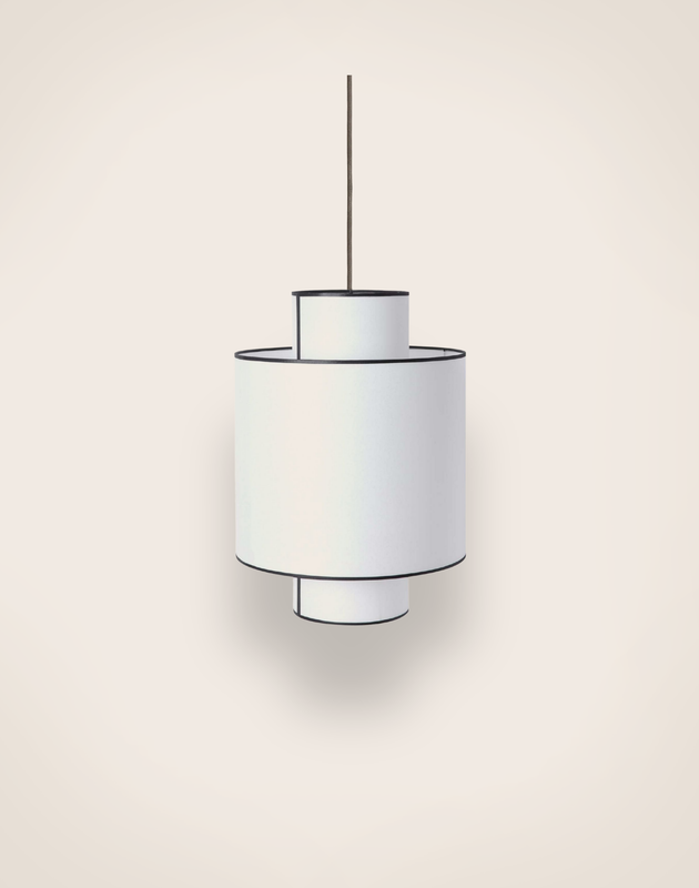 Luminaire: suspension Ilam en papier blanc 
