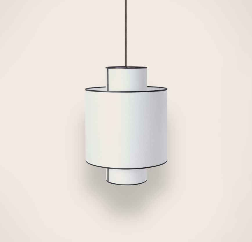 Luminaire: suspension Ilam en papier blanc 