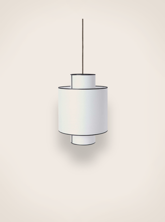 Luminaire: suspension Ilam en papier blanc 