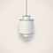 Luminaire: suspension Ilam en papier blanc 