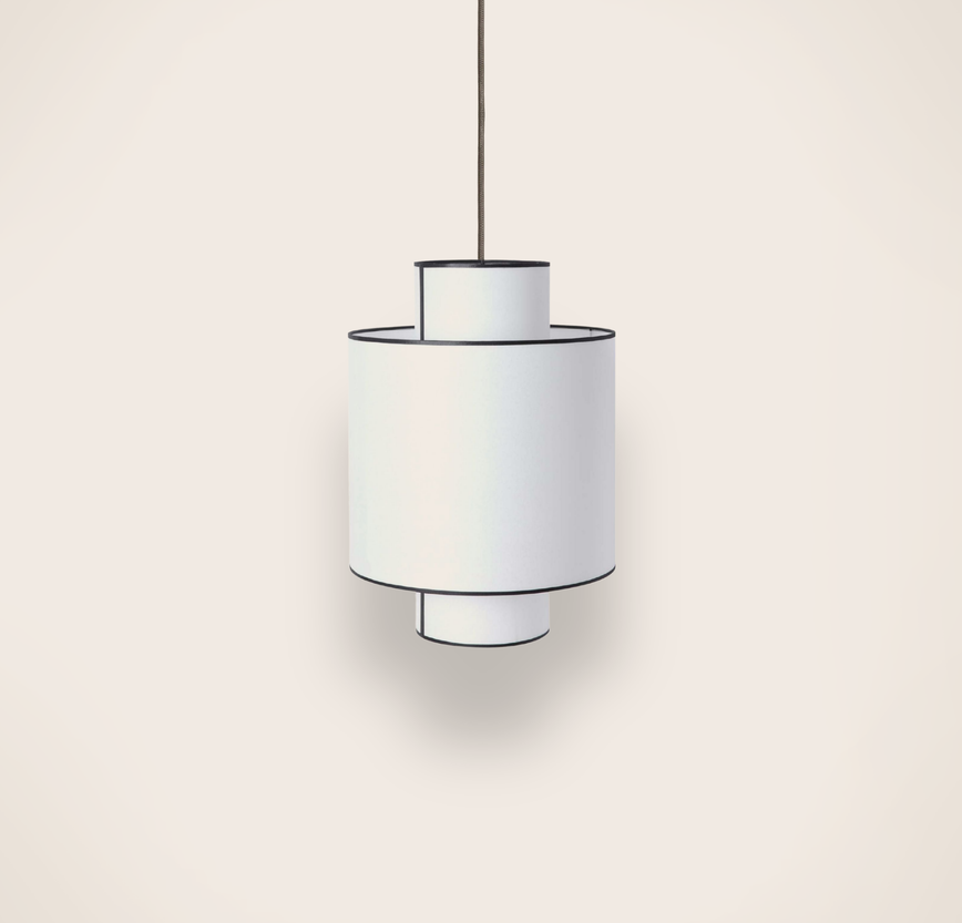 Luminaire: suspension Ilam en papier blanc 