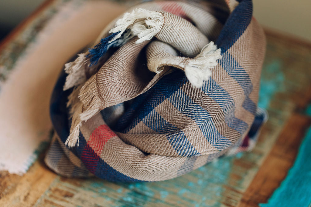 Echarpe en laine de yack et pashmina