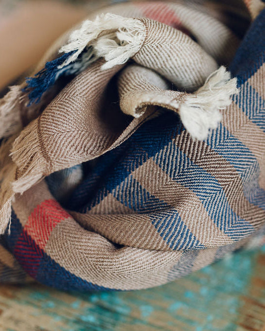 Echarpe en laine de yack et pashmina