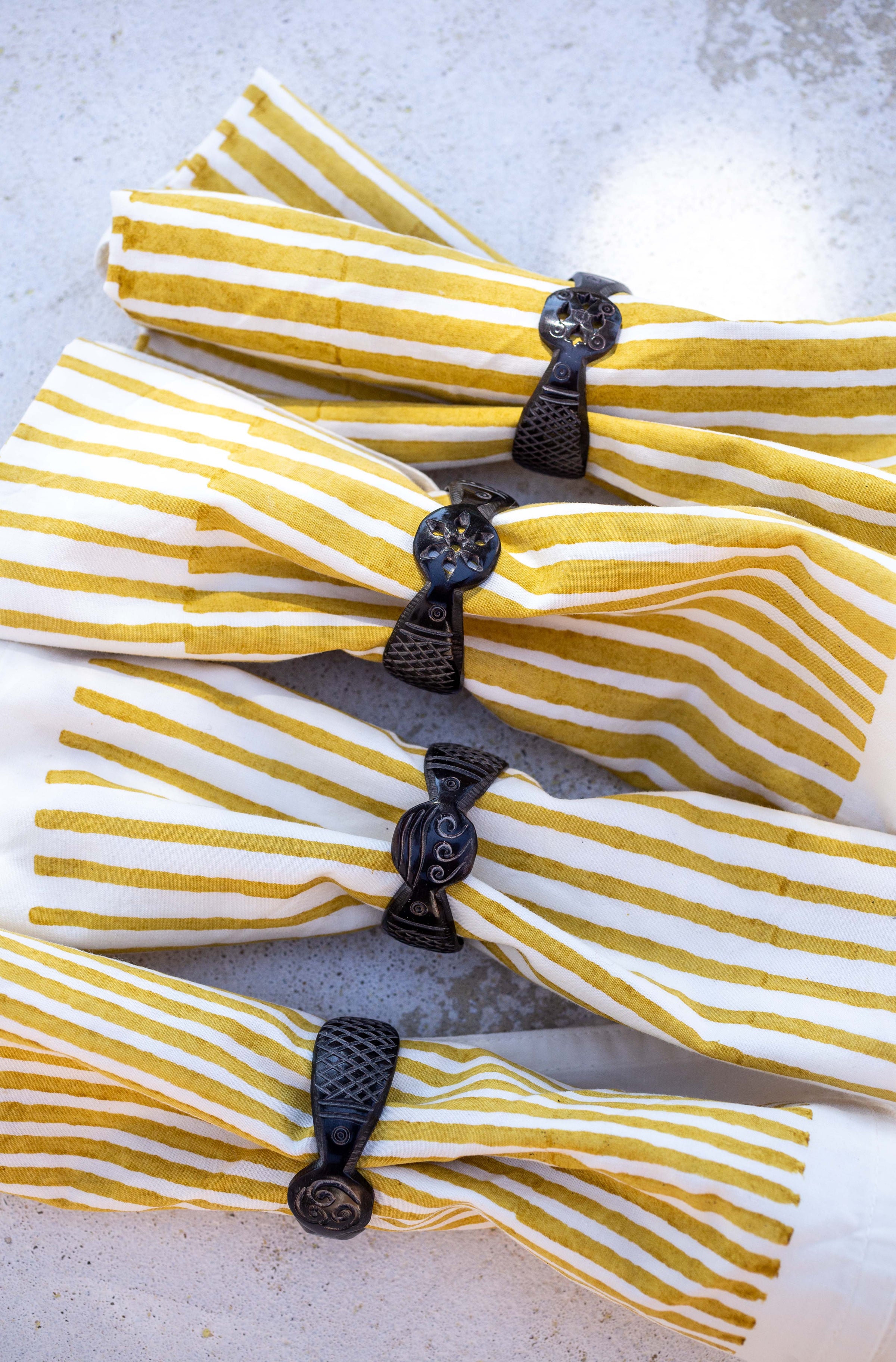 Set de 4 serviettes Aryo
