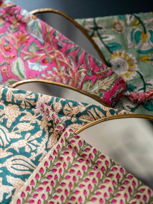 collection mini miroir Ame et son pochon de transport en tissu