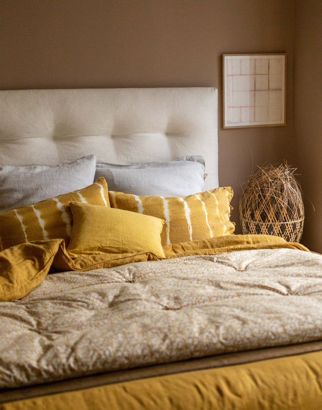 Tête de lit en tissu capitonnée Adar personnalisable 