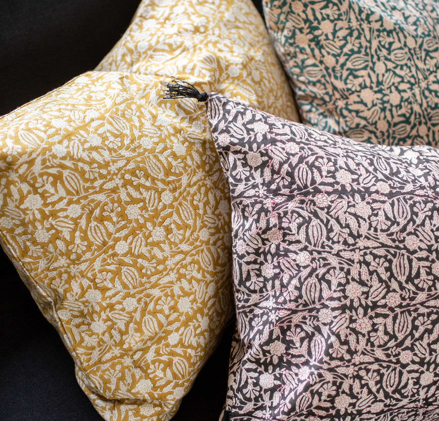 Housse de coussin Tulipan aux motifs floraux