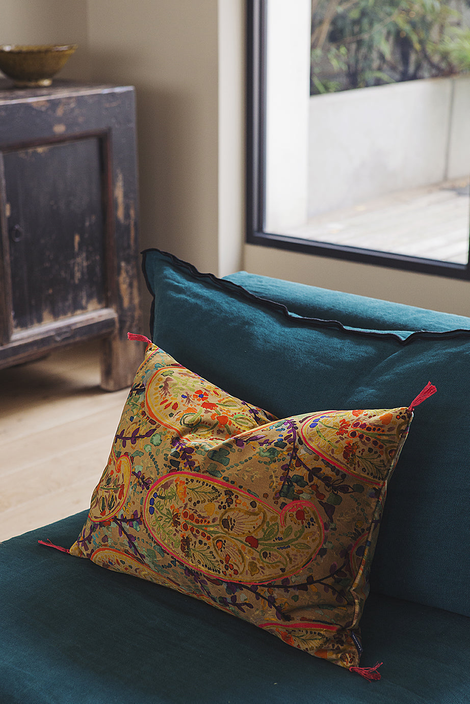 Tissu Inika à motif en velours de coton