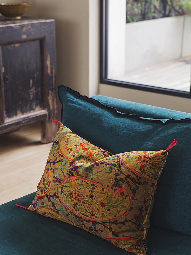 Tissu Inika à motif en velours de coton