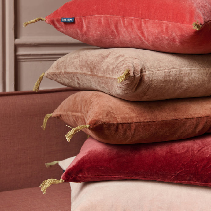 Housse de coussin Velours lavé