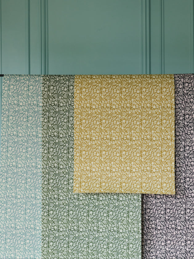 Papier Peint Tulipan curcuma