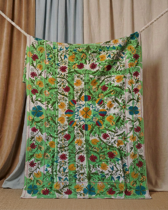 Pièce artisanale Kantha brodé