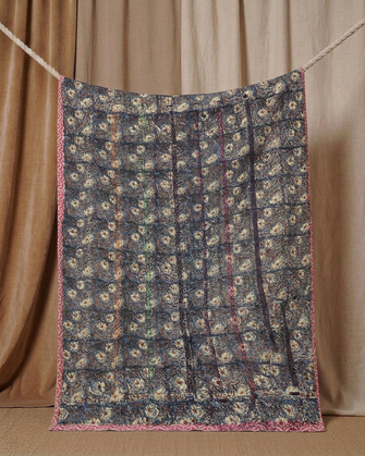 Pièce artisanale Kantha Lichen