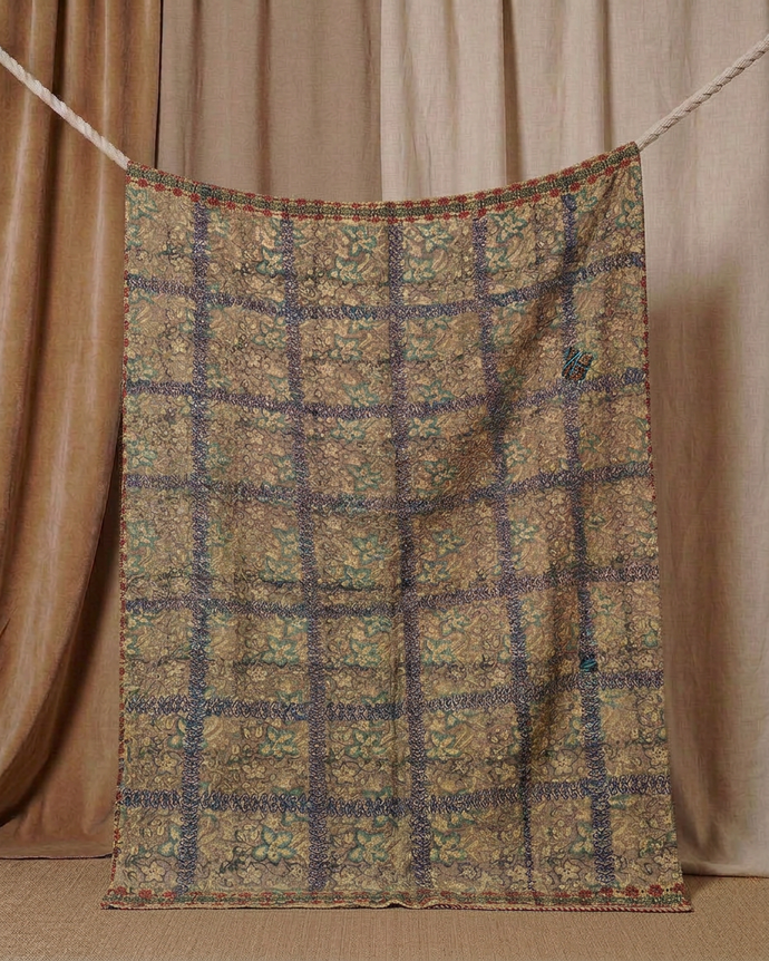 Pièce artisanale Kantha Prusse