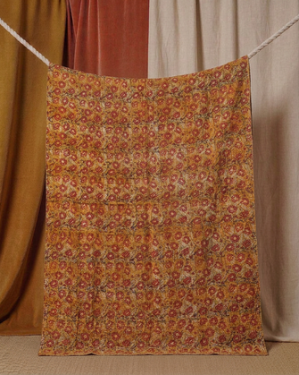 Pièce artisanale Kantha Sienne
