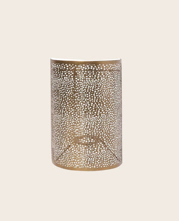 Luminaire : abat-jour cylindrique blanc avec des contours noirs