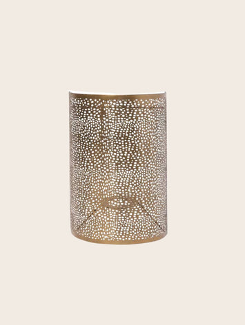 Luminaire : abat-jour cylindrique blanc avec des contours noirs