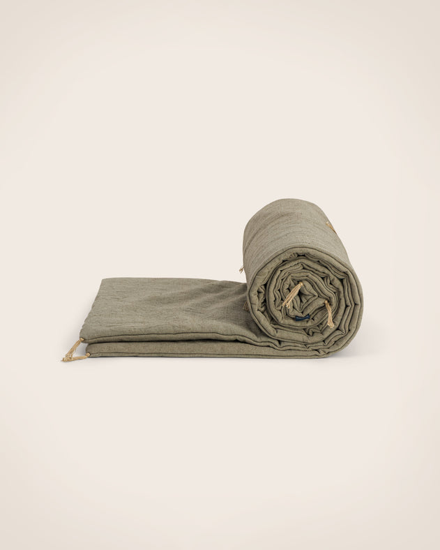 Linen sofa cover