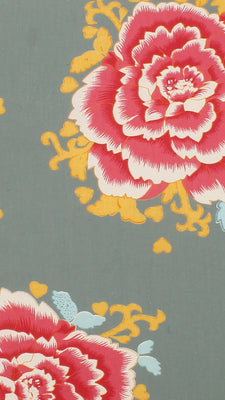 Tissu motif floral Liao