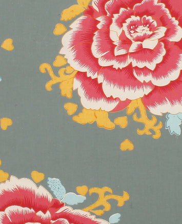 Tissu motif floral Liao