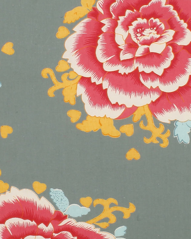 Tissu motif floral Liao