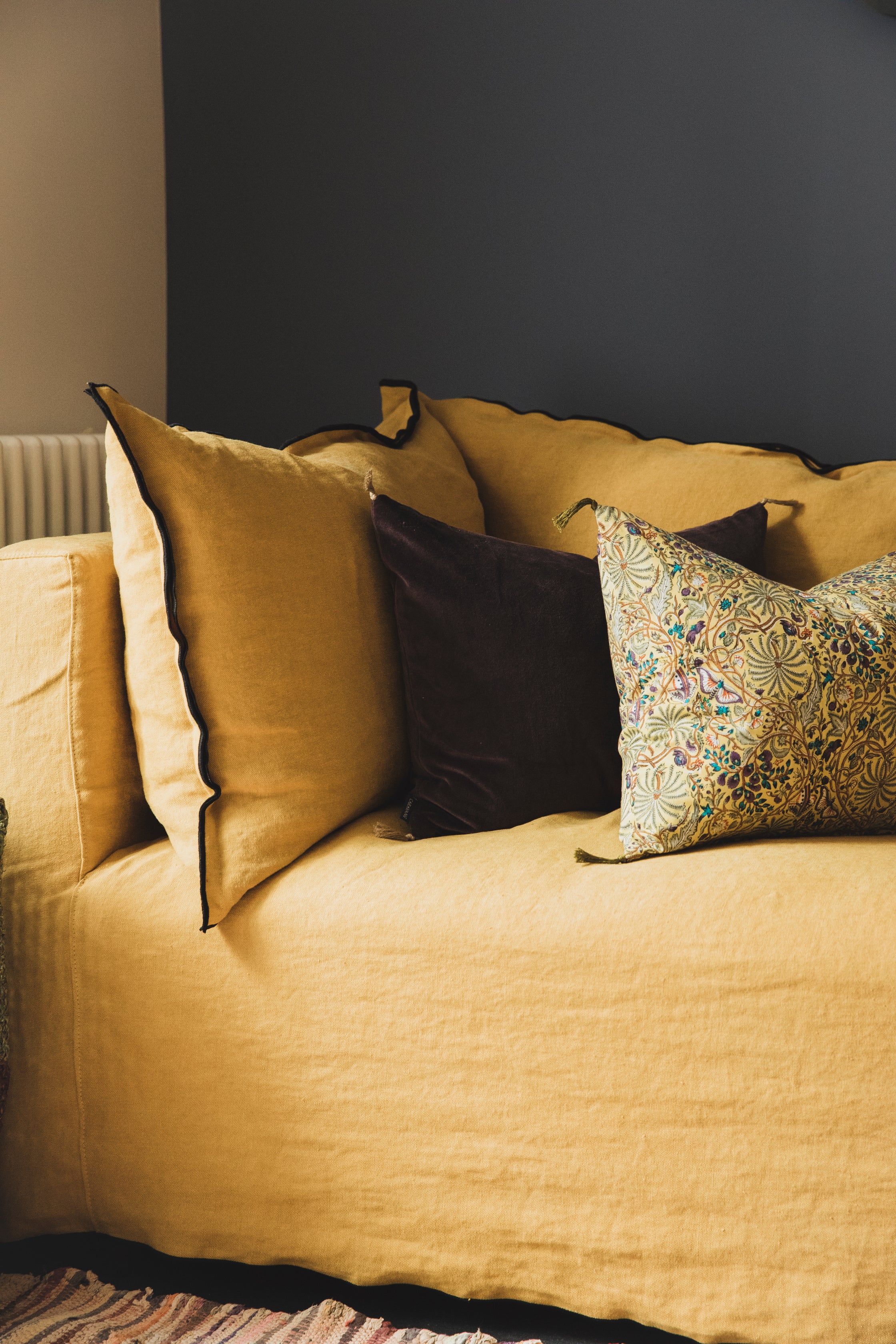 Canapé jaune personnalisable Limalaya