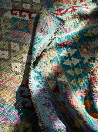 Tapis Saara à motifs colorés en laine