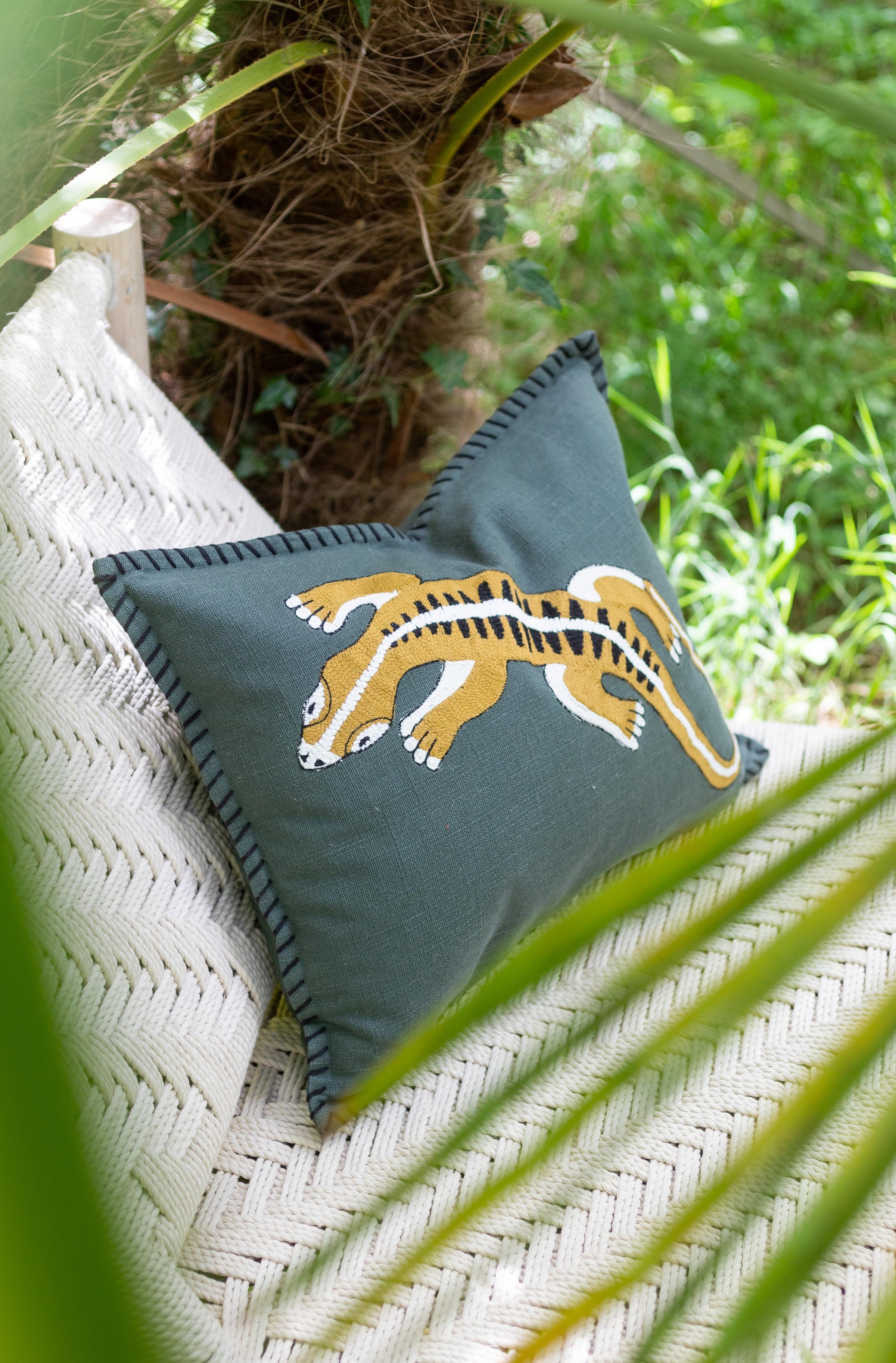 Housse de coussin Gecko