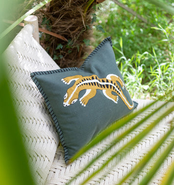 Housse de coussin Gecko