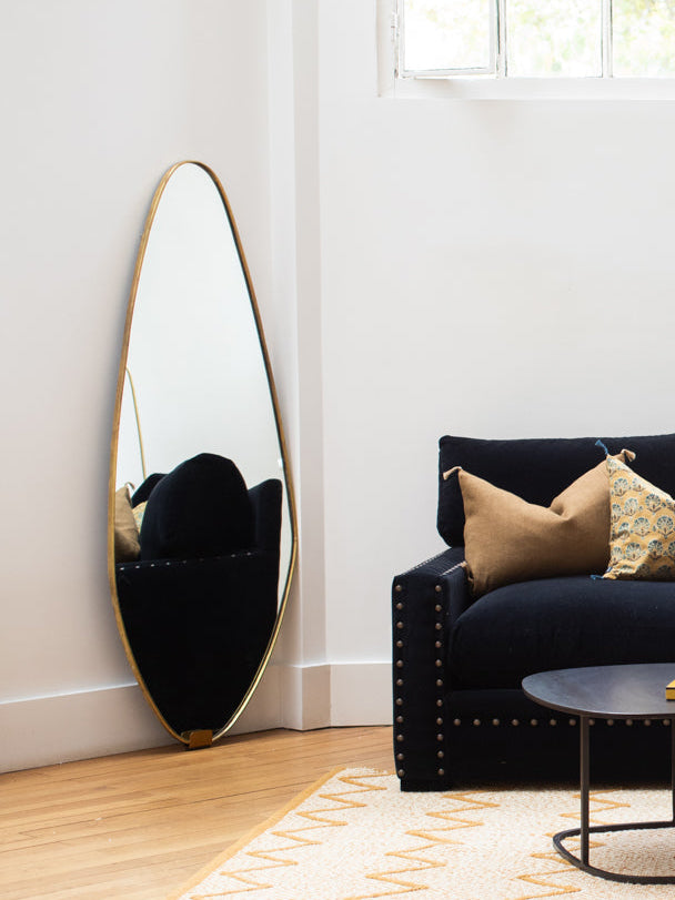 Miroir en laiton grand format - Caravane