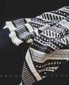 Plaid Treyaà motifs noirs et blancs