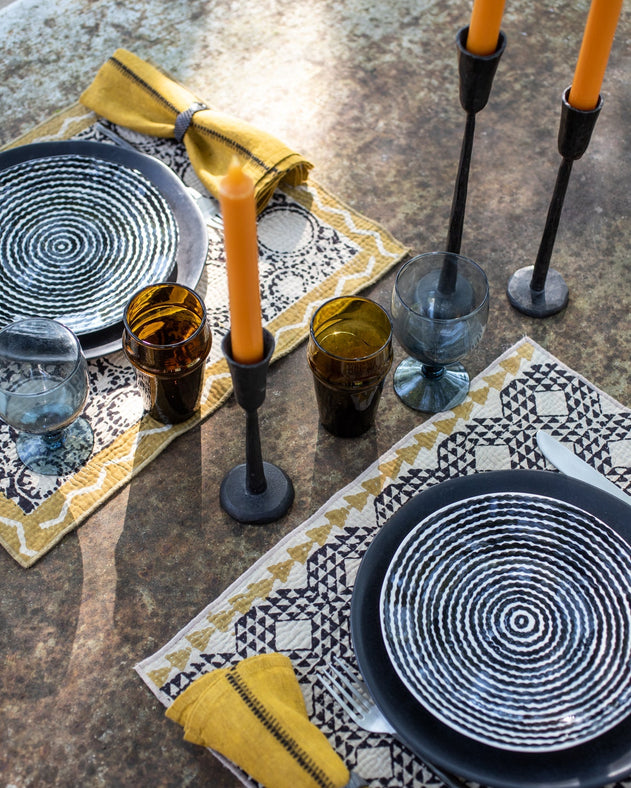Set de table indigo : art de la table