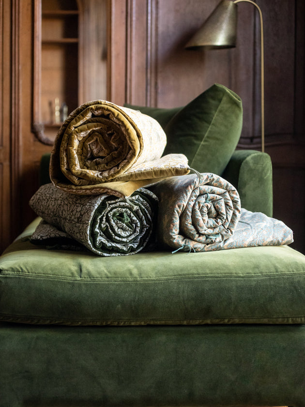 Sofa cover en velours et coton