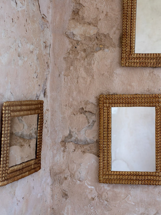 Miroir en metal doré Clint