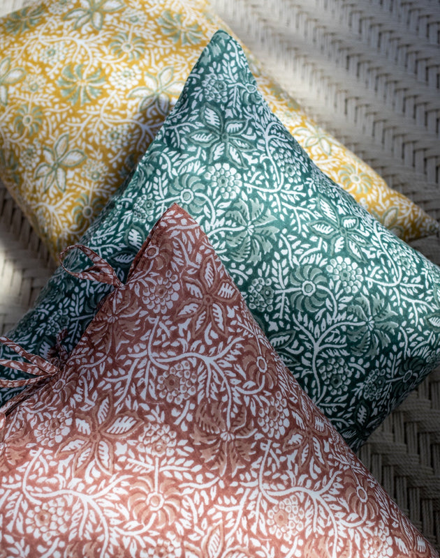 Set de 2 taies d'oreiller motif floral