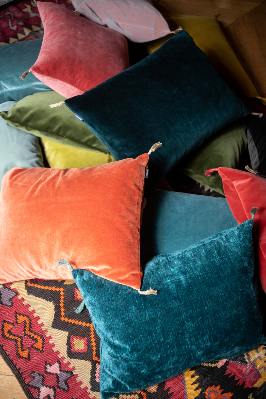 Housse de coussin Velours lavé
