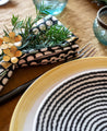 Serviette de table imprimé en bloc