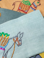 Set de 4 serviettes en coton Ghada