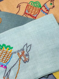 Set de 4 serviettes en coton Ghada