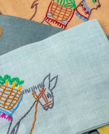 Set de 4 serviettes en coton Ghada