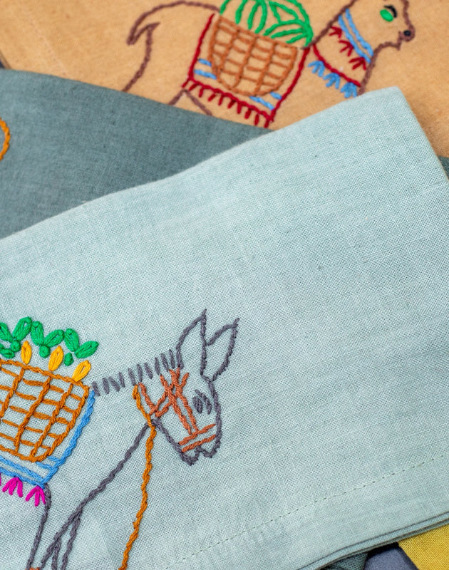 Set de 4 serviettes en coton Ghada