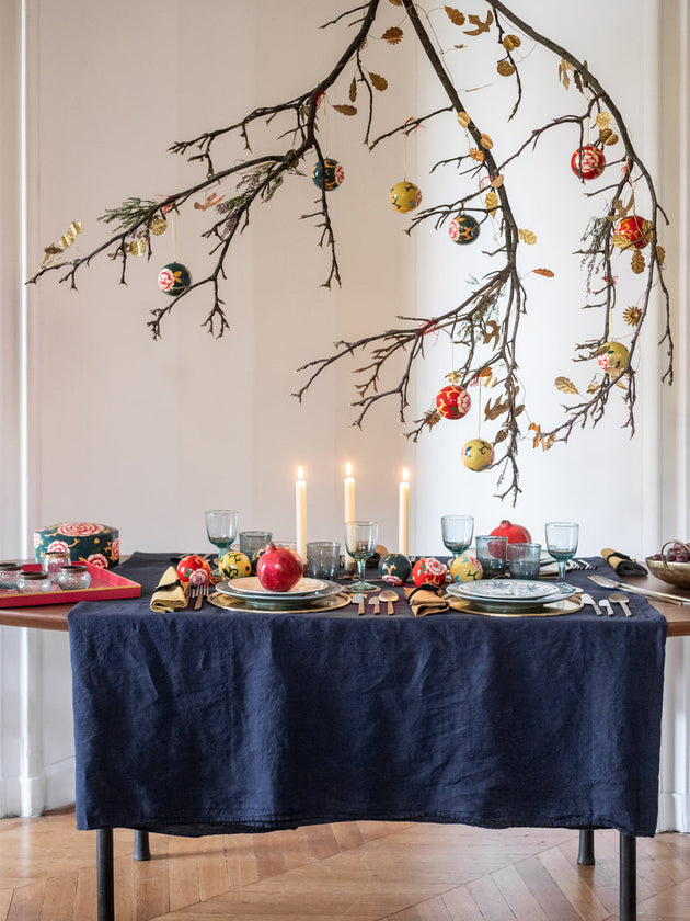 Comment décorer la table pour les fêtes et son sa pin de Noël