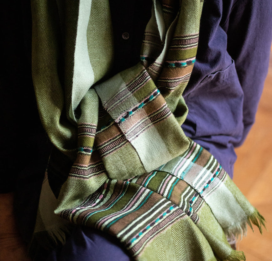 Écharpe Hima en pashmina et laine de yack