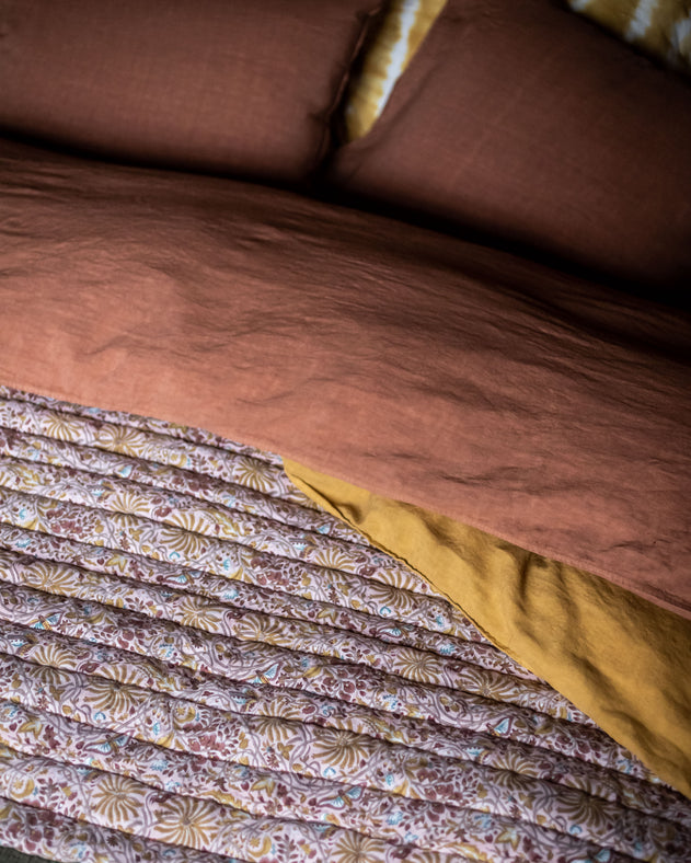 Selena Bedding Set - Sepia