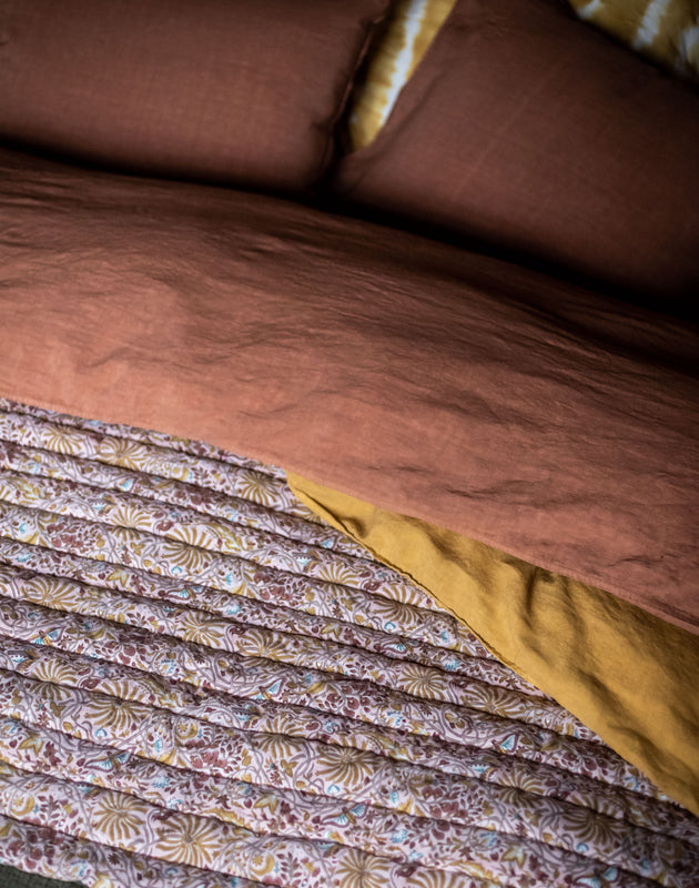Selena Bedding Set - Sepia