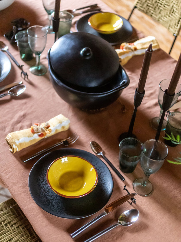 Nappe pour table de salle à manger Selena en lin lavé