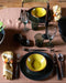 Grandes assiettes fines en grès émaillé Way