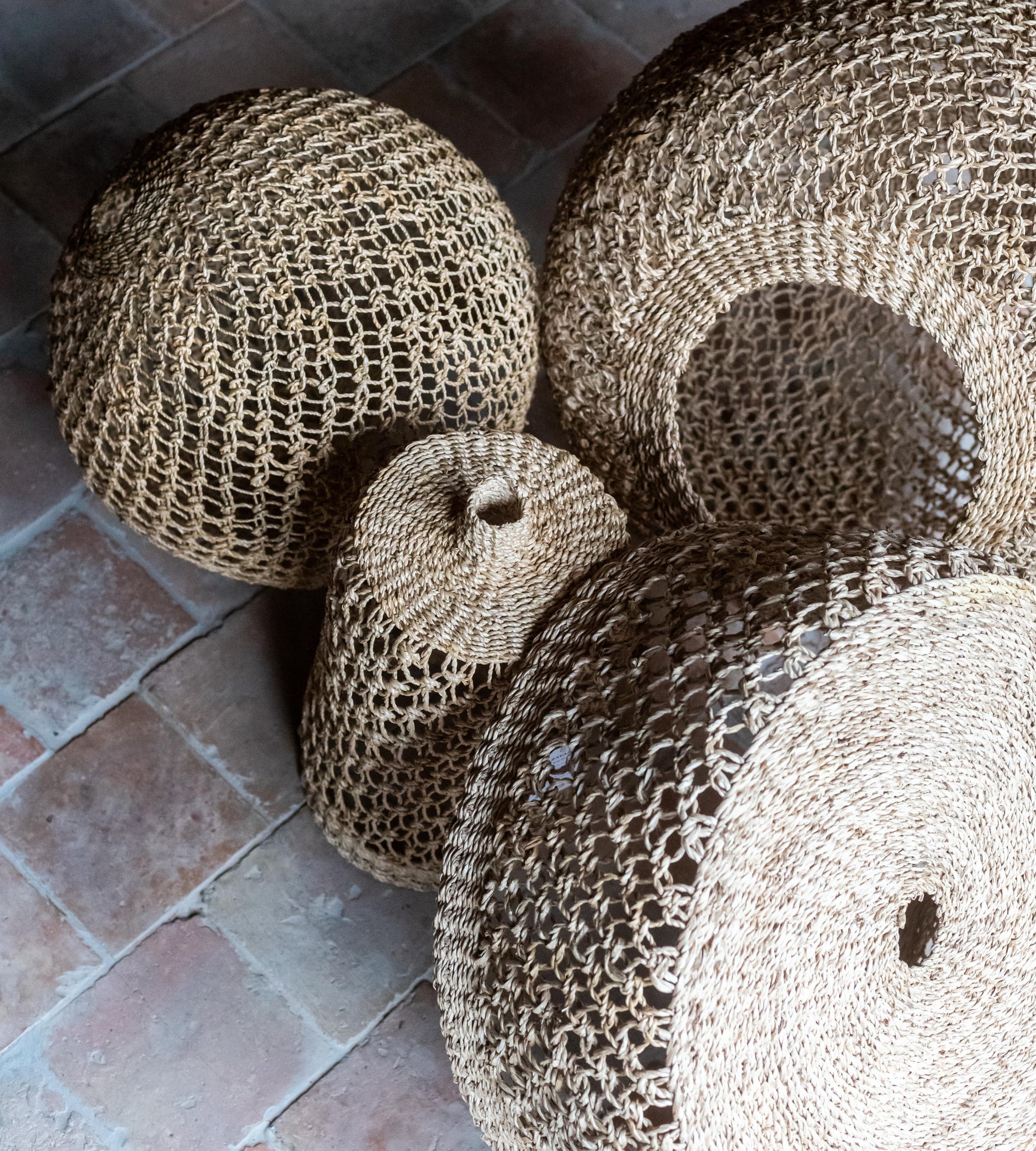 Collection de suspensions Balbi en fibre de bananier
