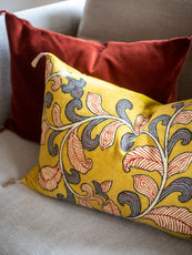 Housse de coussin Kalamkari